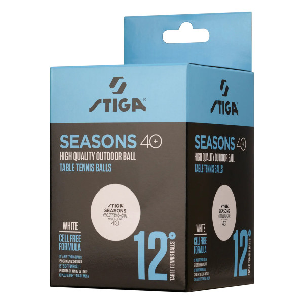 Фото - Набір м'ячів для настільного тенісу Stiga Seasons, White 12 шт. (1110-2810-12)