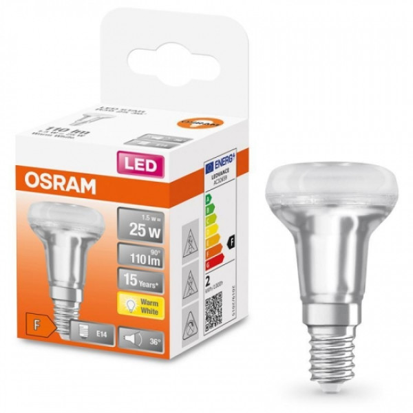 Фото - Лампочка світлодіодна Osram LED E14 1.5W 2700К 110Lm R39 STAR (4058075433243)