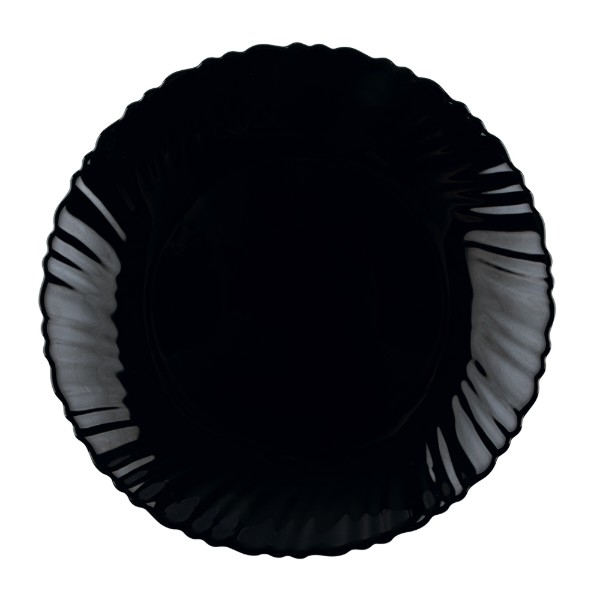 Фото - Тарілка обідня Vittora Black Wave 220 мм (V-220WBL)