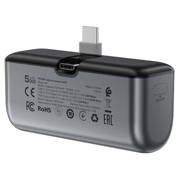 Фото - Батарея мобільна AceFast M9-5000 PD20W Black (6974316283201)