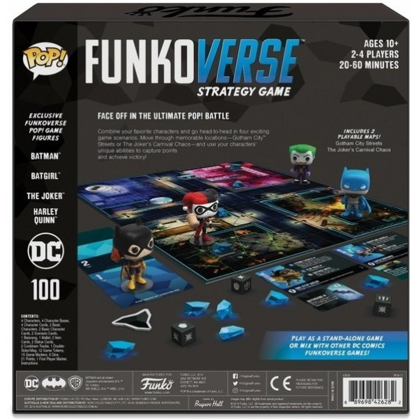 Фото - Настільна гра (12+) FUNKO POP! Funkoverse: DC Comics 100 Base Set 42628