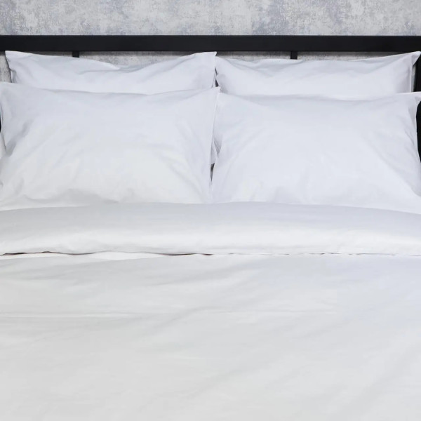 Фото - Комплект постільної білизни Moon&Star Бязь Gold Люкс «White Glow» King Size 220x240 нав. 4х50х70 (MS-820007353)