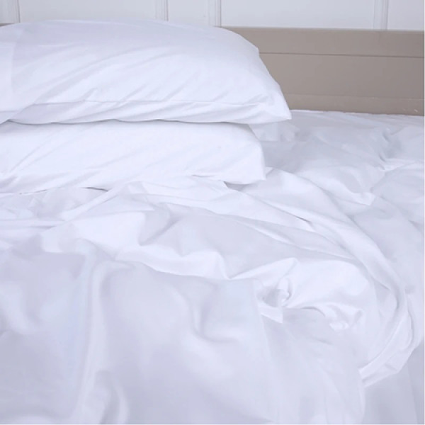 Фото - Простирадло двоспальне MirSon Soft Elegance №18-0000 White 180х190 см (2200010915228)