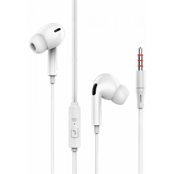 Фото - Навушники вкладиші дротові SkyDolphin SR17 Pro White (HF-000407)