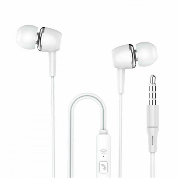 Фото - Навушники вкладиші дротові SkyDolphin SR19 White (HF-000408)