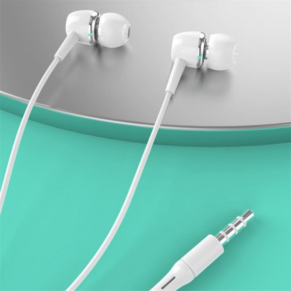 Фото - Навушники вкладиші дротові SkyDolphin SR19 White (HF-000408)