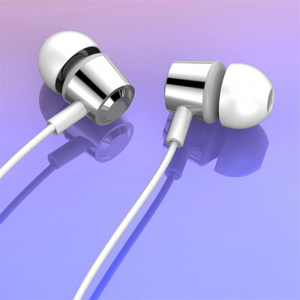 Фото - Навушники вкладиші дротові SkyDolphin SR20 Metal White (HF-000409)