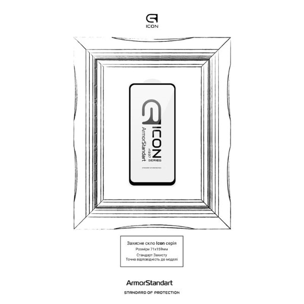 Фото - Захисне скло для смартфону Armorstandart Icon for Xiaomi Redmi Note 11 Pro Black (ARM60461)