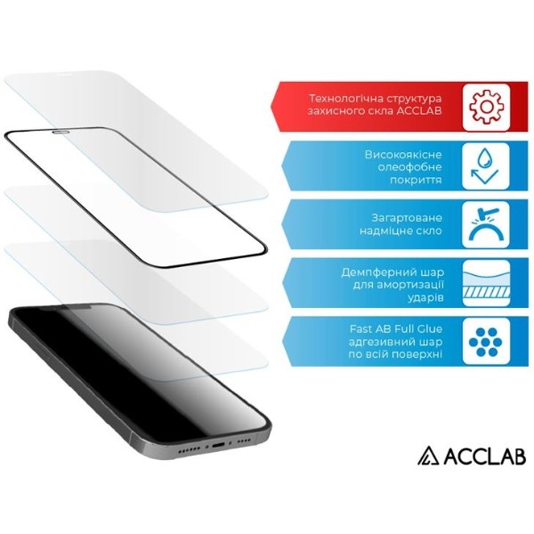 Фото - Захисне скло для смартфону ACCLAB Full Glue for Xiaomi Mi 11T Black (1283126518706)