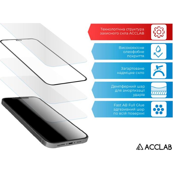 Фото - Захисне скло для смартфону ACCLAB Full Glue for Xiaomi Mi 11T Pro Black (1283126518713)
