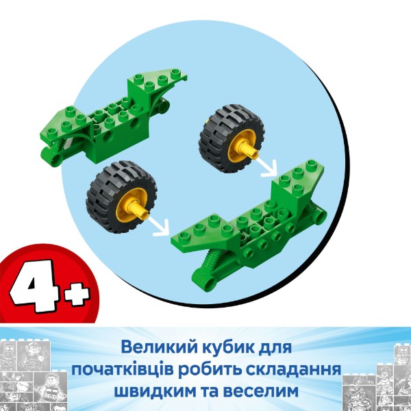 Фото - Конструктор LEGO Spidey Перегони на електромобілях з динозаврами (11198)
