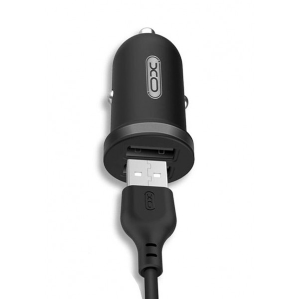 Фото - Автомобільний зарядний пристрій XO 2.1A/2 USB + microUSB Black (TZ08-M-BK)