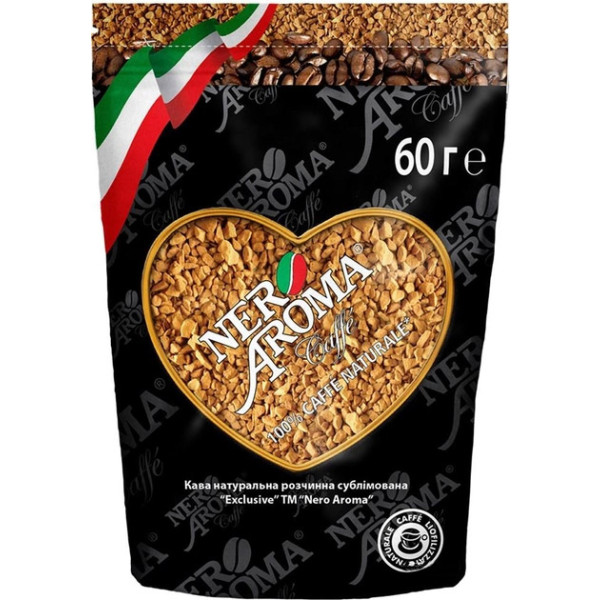 Фото - Кава розчинна Nero Aroma 60 г (4820093481069) Фото - Кава розчинна Nero Aroma 60 г (4820093481069)