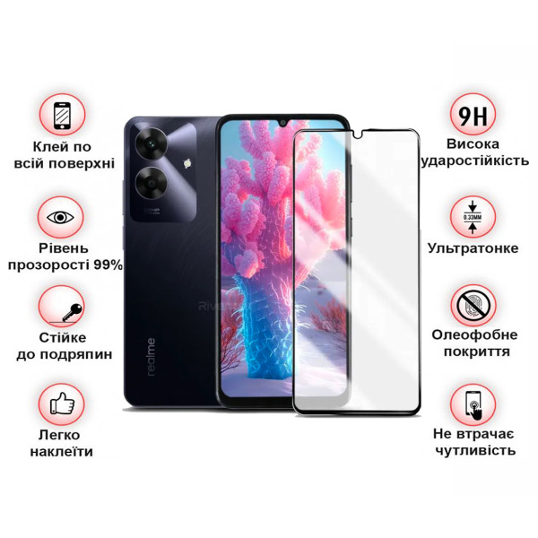 Фото - Защитное стекло для смартфона BeCover for Realme Note 60 Black (713033)