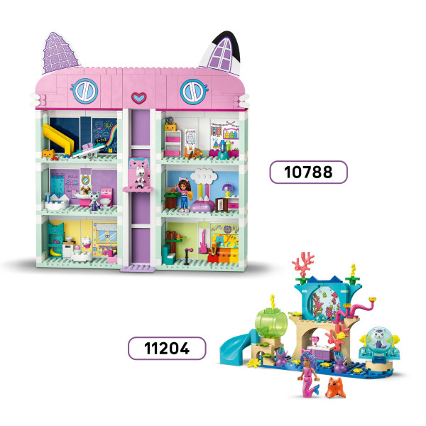 Фото - Конструктор LEGO Gabby's Dollhouse Гора солодощів і сад Кітті (11205)