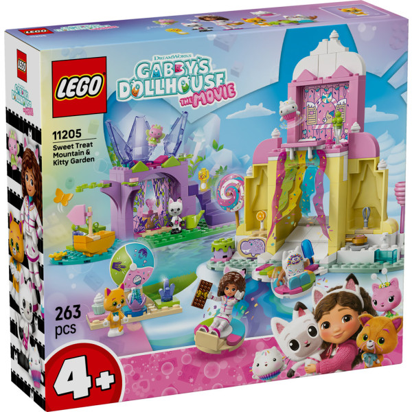 Фото - Конструктор LEGO Gabby's Dollhouse Гора солодощів і сад Кітті (11205)