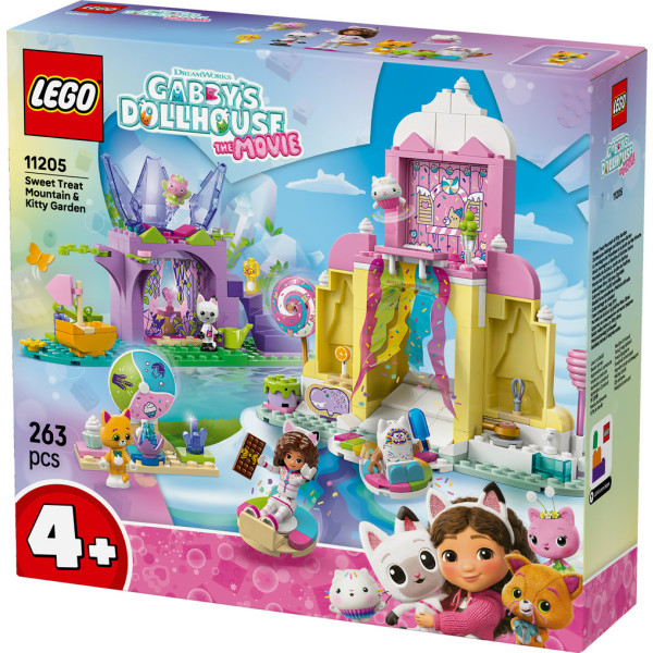 Фото - Конструктор LEGO Gabby's Dollhouse Гора солодощів і сад Кітті (11205)
