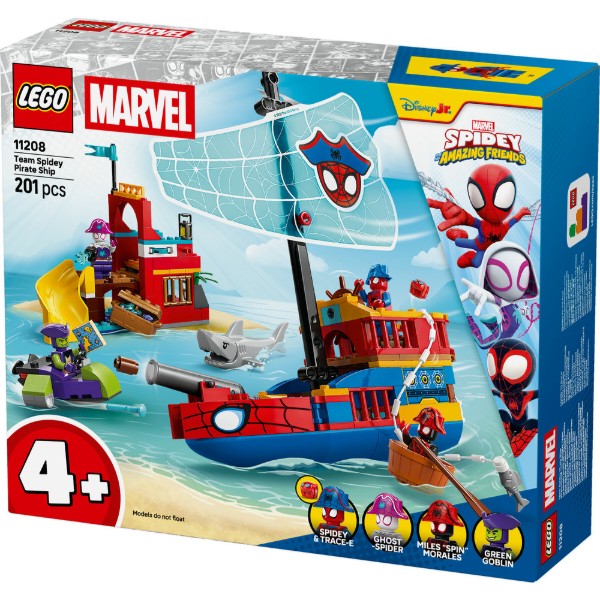 Фото - Конструктор LEGO  Spidey Піратський корабель команди Павука (11208)