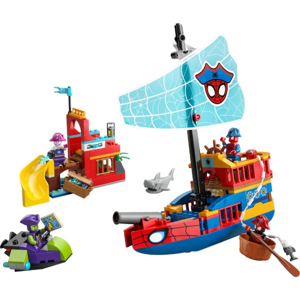 Фото - Конструктор LEGO  Spidey Піратський корабель команди Павука (11208)