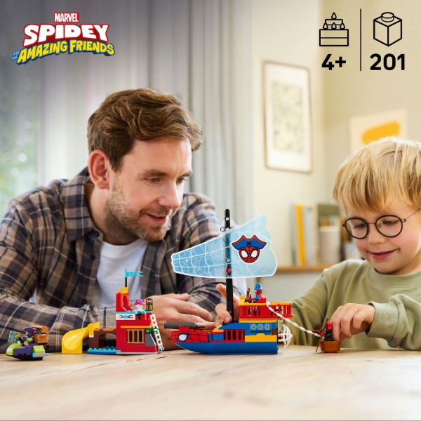 Фото - Конструктор LEGO  Spidey Піратський корабель команди Павука (11208)