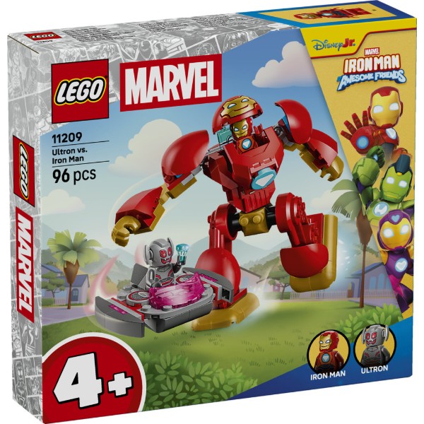 Фото - Конструктор LEGO Disney Junior Marvel Локи против команды Железного человека (11211)