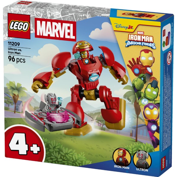 Фото - Конструктор LEGO Disney Junior Marvel Локи против команды Железного человека (11211)