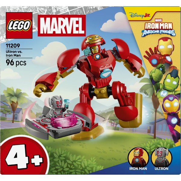 Фото - Конструктор LEGO  Disney Junior Marvel Альтрон проти Залізної Людини (11209)
