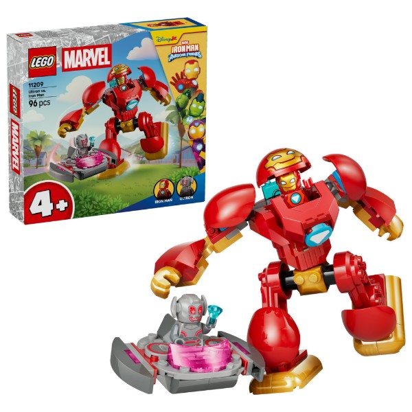 Фото - Конструктор LEGO  Disney Junior Marvel Альтрон проти Залізної Людини (11209)