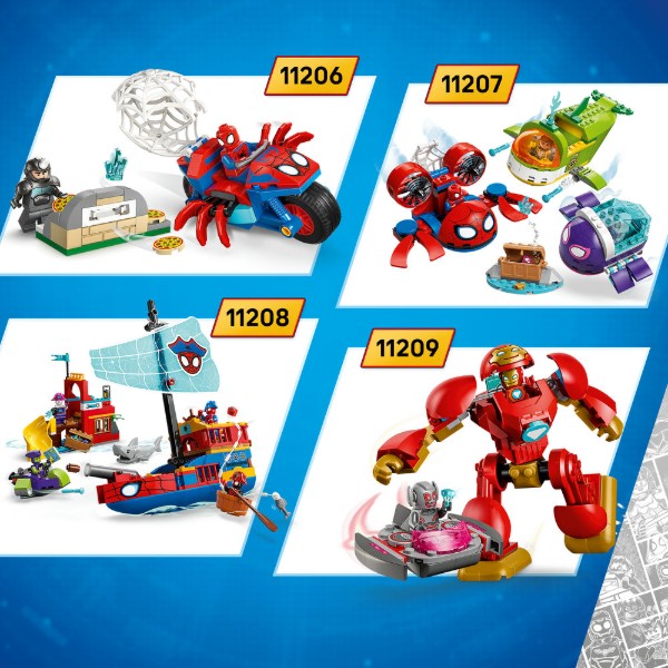 Фото - Конструктор LEGO Disney Junior Marvel Локи против команды Железного человека (11211)