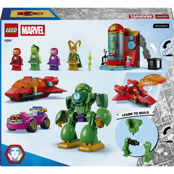 Фото - Конструктор LEGO Disney Junior Marvel Локи против команды Железного человека (11211)