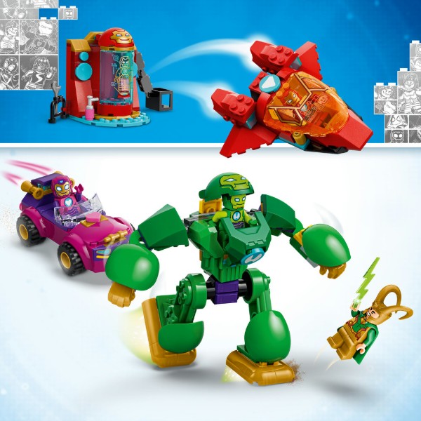 Фото - Конструктор LEGO Disney Junior Marvel Локи против команды Железного человека (11211)