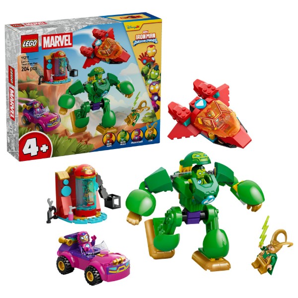 Фото - Конструктор LEGO Disney Junior Marvel Локи против команды Железного человека (11211)