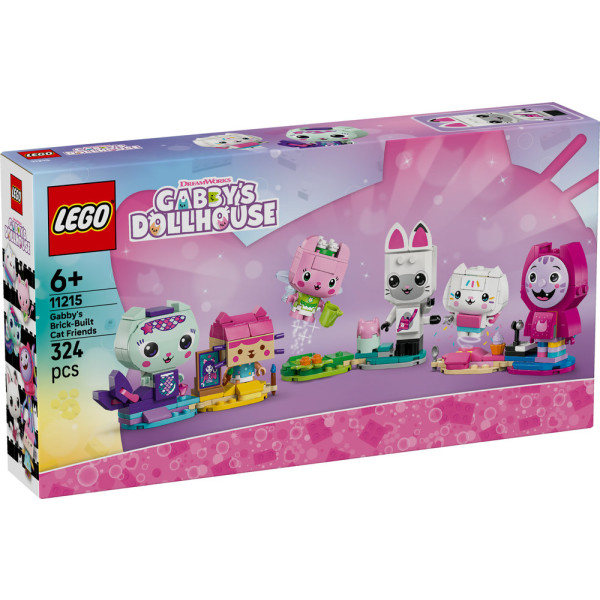 Фото - Конструктор LEGO Gabby's Dollhouse Друзья-котики Габби из кубиков (11215)