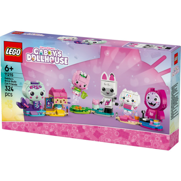 Фото - Конструктор LEGO Gabby's Dollhouse Друзья-котики Габби из кубиков (11215)