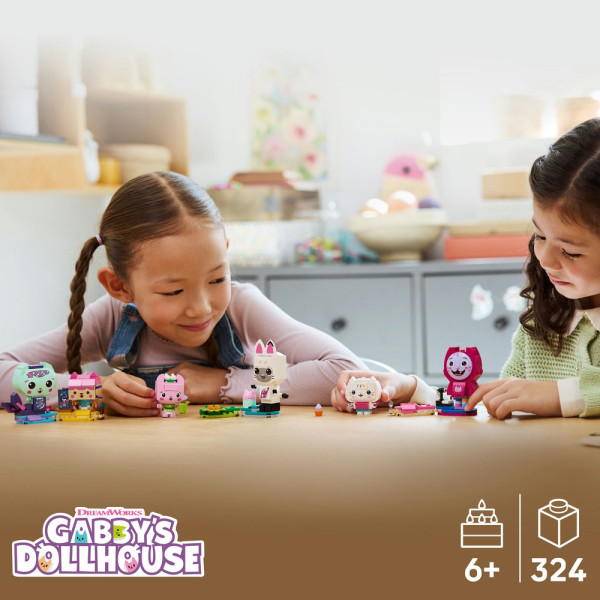 Фото - Конструктор LEGO Gabby's Dollhouse Друзья-котики Габби из кубиков (11215)