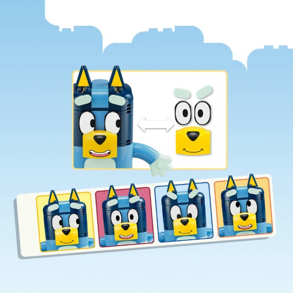 Фото - Конструктор LEGO  Bluey Сім'я Блуї з кубиків (11217)