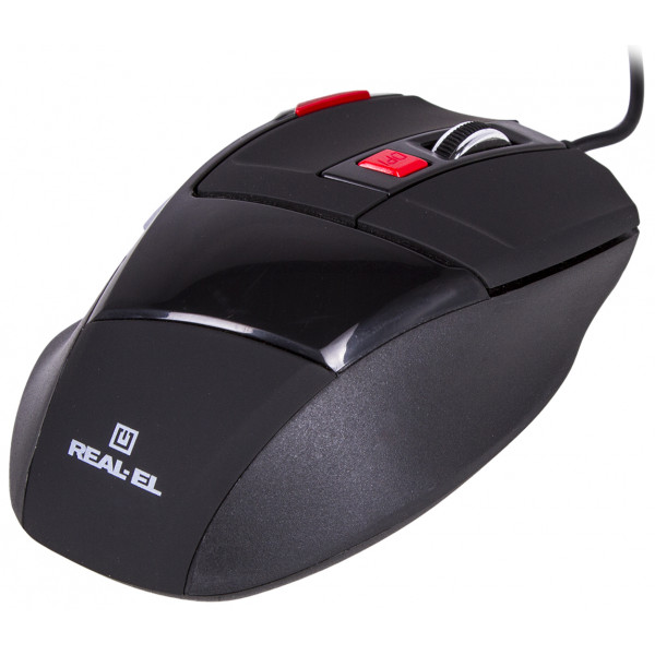 Фото - Мышь проводная REAL-EL RM-500 Gaming USB Black