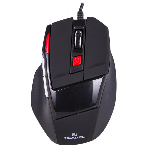 Фото - Мышь проводная REAL-EL RM-500 Gaming USB Black