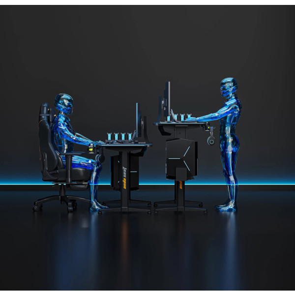 Фото - Стіл з електрорегулюванням висоти Anda Seat Terminator RGB Black (AD-D-DD1-1600L-01-B)