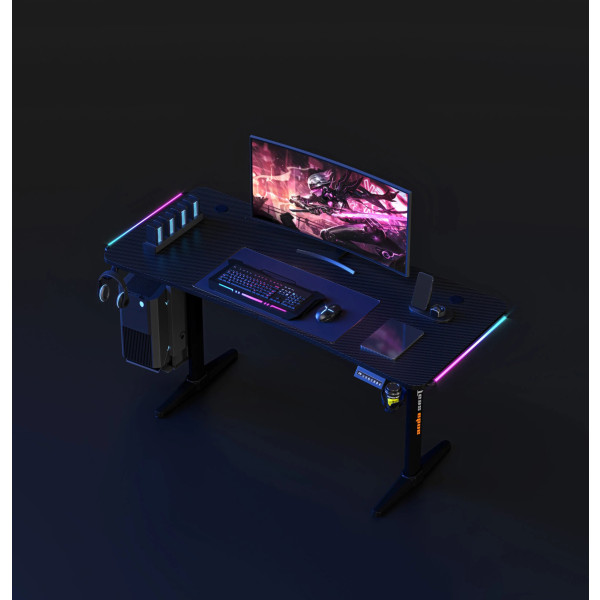 Фото - Стіл з електрорегулюванням висоти Anda Seat Terminator RGB Black (AD-D-DD1-1600L-01-B)