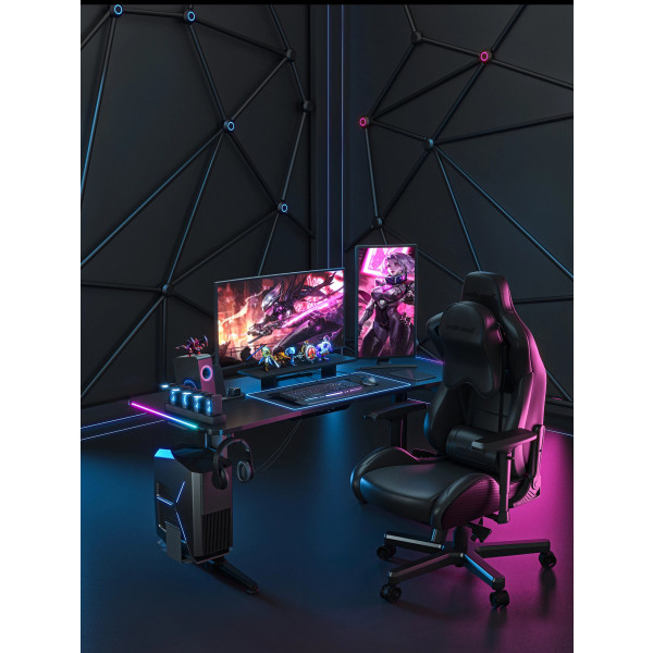 Фото - Стіл з електрорегулюванням висоти Anda Seat Terminator RGB Black (AD-D-DD1-1600L-01-B)