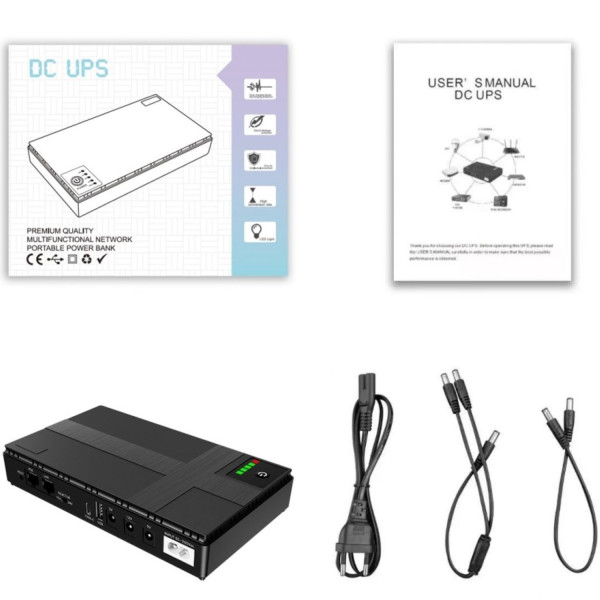 Фото - Джерело безперебійного живлення Yepo DC-UPS YP-36W/12000mAh LiFePO4 DC-9V/12V/24V/48V (UA-112969)