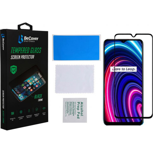 Фото - Захисне скло для смартфону BeCover for Realme C25Y Black (707139)