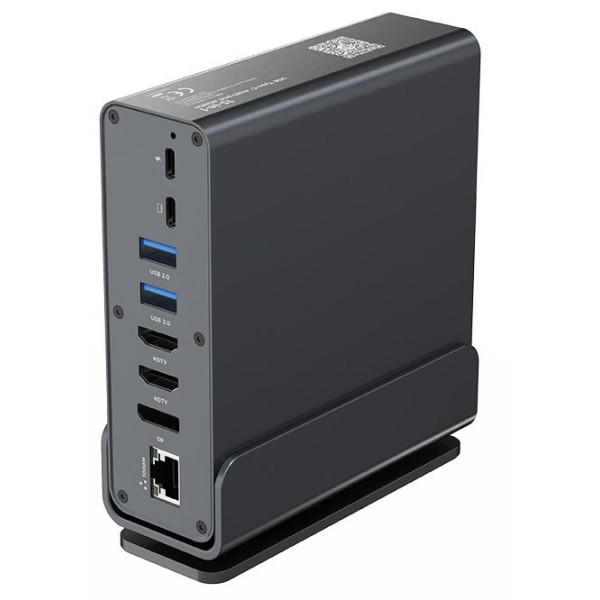 Фото - Док-станция Cablexpert USB-C 15в1 Silver (A-CF-COMBO15-01)