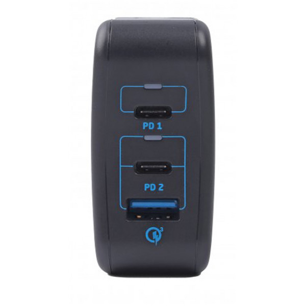 Фото - Мережевий зарядний пристрій Maxxter 1USB-A + 2USB-C (WC-PD65W-01)