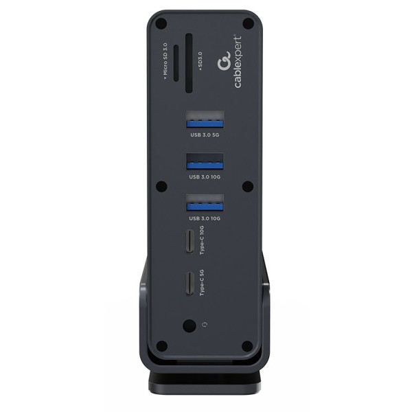 Фото - Док-станция Cablexpert USB-C 15в1 Silver (A-CF-COMBO15-01)