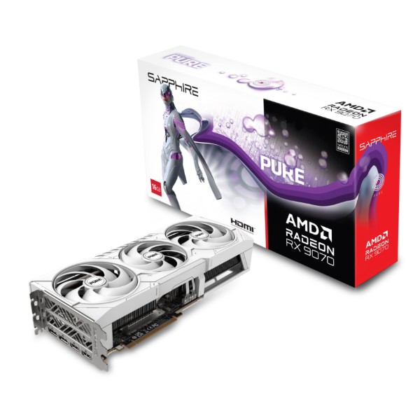Фото - Видеокарта Sapphire AMD PURE RADEON RX 9070 GAMING OC 16GB DUAL (11349-02-20G)