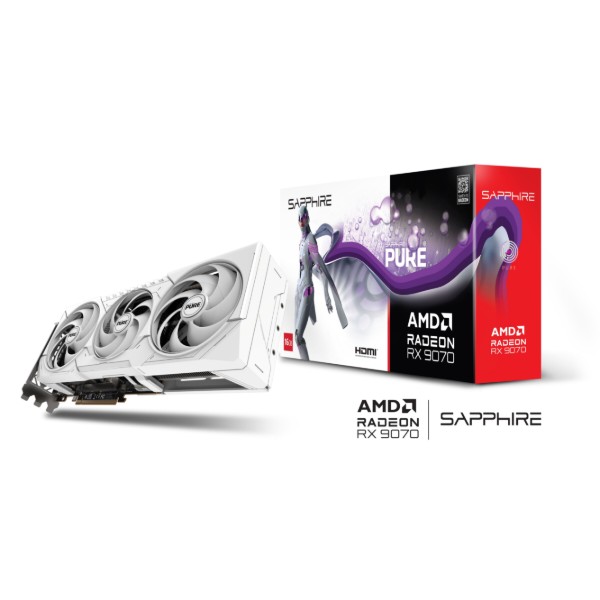 Фото - Видеокарта Sapphire AMD PURE RADEON RX 9070 GAMING OC 16GB DUAL (11349-02-20G)