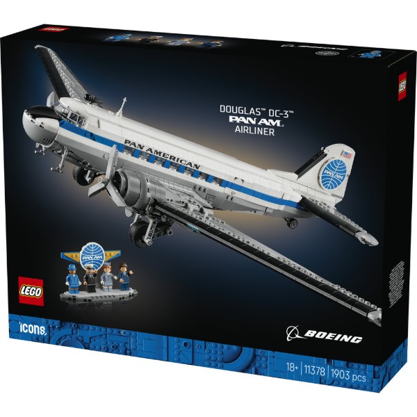 Фото - Конструктор LEGO Icons Пассажирский самолет Douglas™ DC-3™ PAN AM® (11378)