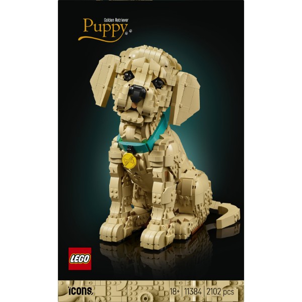 Фото - Конструктор LEGO Icons Цуценя золотистого ретривера (11384)